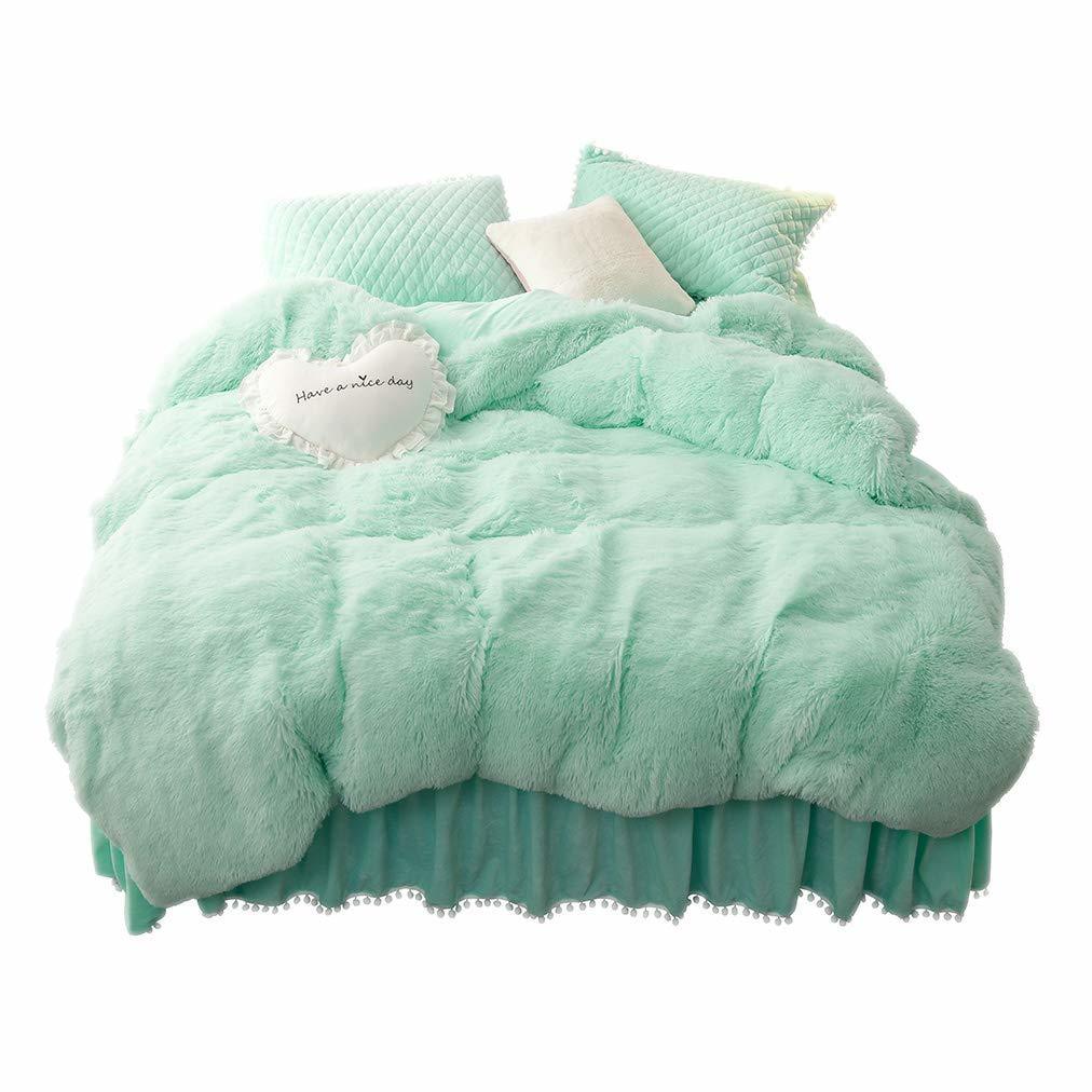 Qoo10 Liferevo Luxury Plush Shaggy Duvet Cover Set 1 Faux Fur