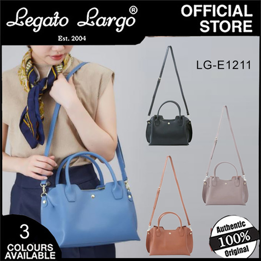 Qoo10 Legato Largo Leather 2 Way Boston Bag Lg E1211 Bag Wallet