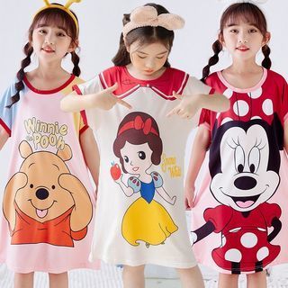 Kids Girls Roblox Short Sleeve Nightdress Dress Summer T-shirt Dress Pjs  Sleepwear