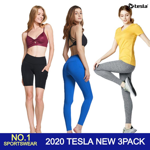 Qoo10 Tesla Leggings Wear Sportswear