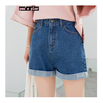 loose denim shorts