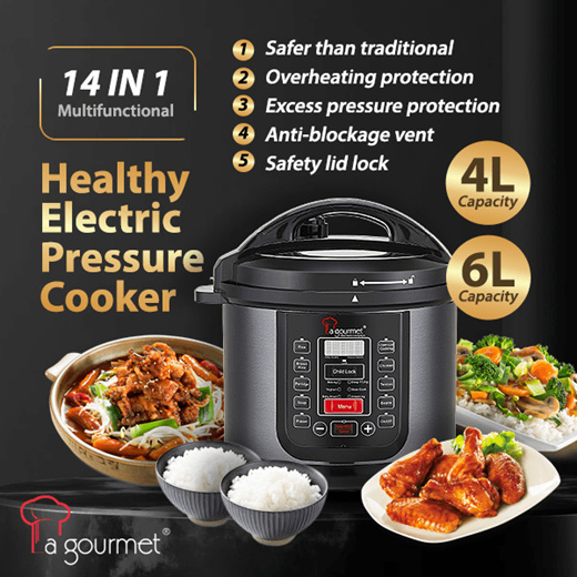 Qoo10 Electric Pressure Cooker Rice Cooker 6L Multifunctional 14