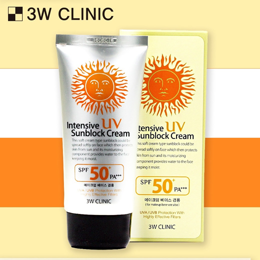 Qoo10 Time Sale 3w Clinic Intensive Uv Sunblock Cream 70ml Skin Care