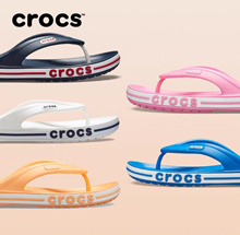 [Crocs] Iconic Bayaband Flip Unisex Sandals (205393) Croslite Foam Cushioning  Easy to Clean