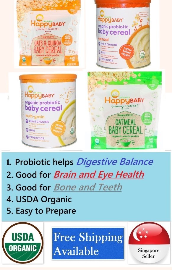 happy baby organic probiotic cereal