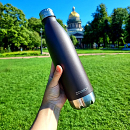 AquaStand Magnetic Water Bottle - Stainless Steel Thermos 700ml