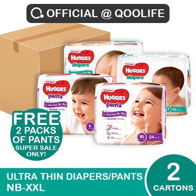 Kimberly Clark 2x CARTON SALE: Huggies Platinum Diapers/ Pants Deals for only S$161.7 instead of S$161.7