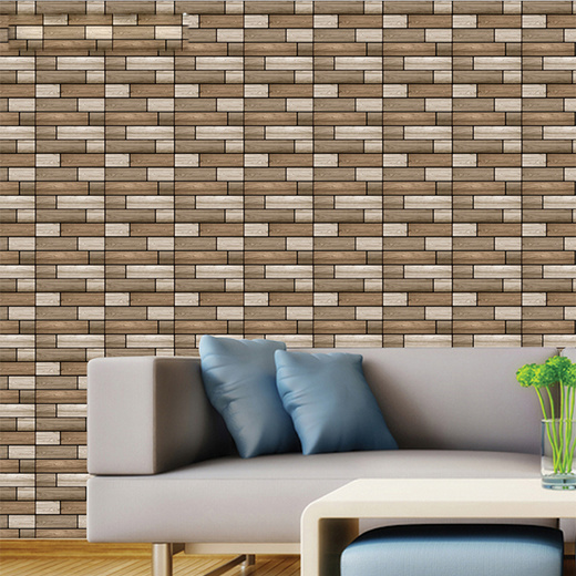 Qoo10 - PVC Waterproof Self Adhesive 3D Wallpaper for Kitchen Backsplash  Tile ... : Furniture & Deco