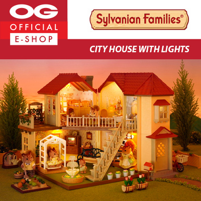 sylvanian families house with lights