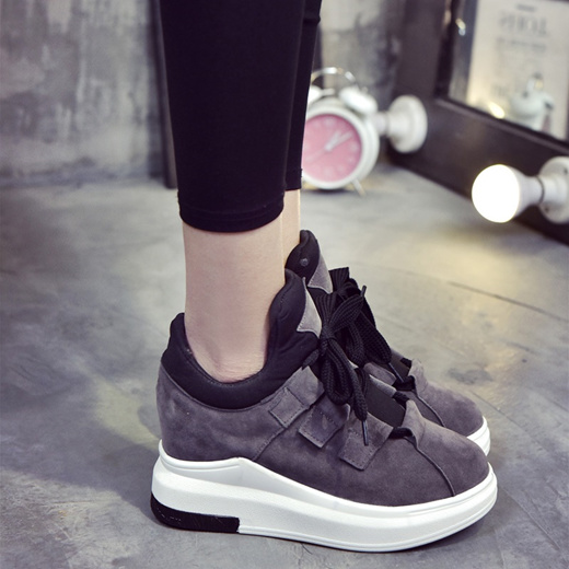 Qoo10 - Black sneakers female inside 