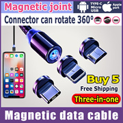 [Buy 5 Free Shipping] Data cable   magnetic data cable usb three-in-one mobile phone charging cable