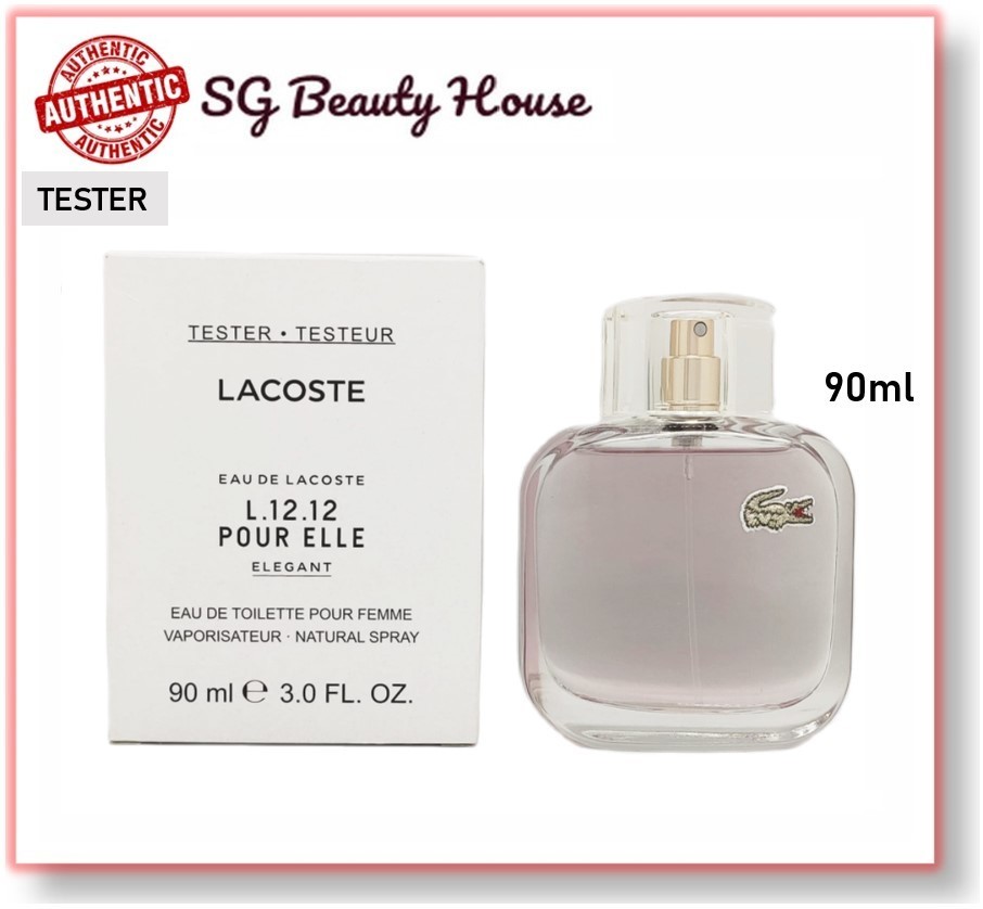 Qoo10 LACOSTE L.12.12 POUR ELLE ELEGANT POUR FEMME EDT 90ML SPRAY TESTER C. Perfume Luxury