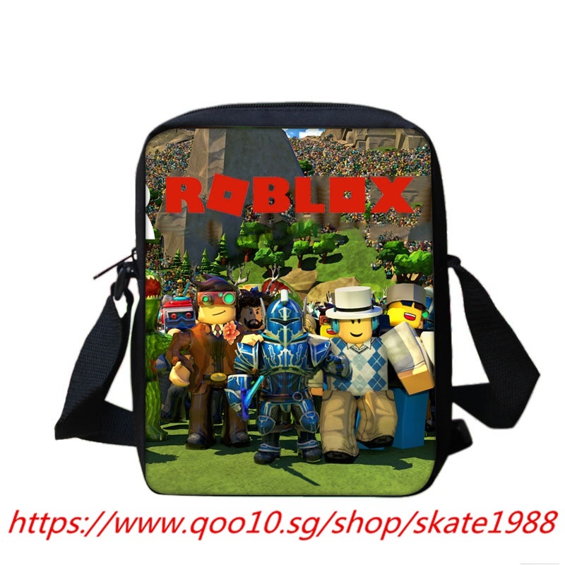 Qoo10 Specialized For New Products Roblox Unisex Cartoon Shoulder Messenger Kids Fashion - roblox qoo10