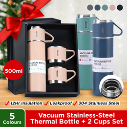New Smart Antibacterial Children's Thermos Cup 316 Stainless Steel Water  Cup Four Lids with Straw Student Water Cup Gift Box