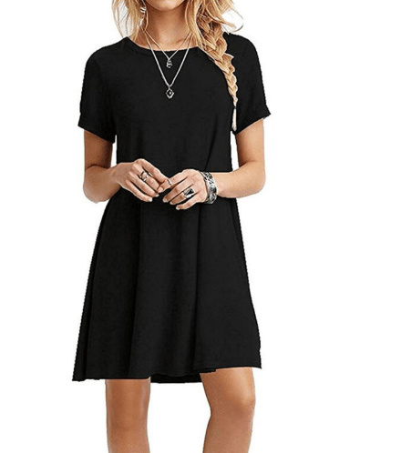 black summer cocktail dress