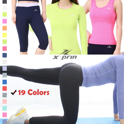 [XPRIN] 18SS New Women Top / Bottom Base Layer / Compression Tights COOL DRY / UV Protection Deals for only S$69.5 instead of S$69.5