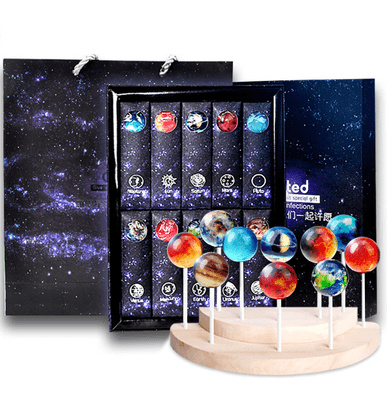 Creative Solar System United States Starry Planet Lollipop 10 Gift Boxes Girlfriend Custom Imported Candy Diy