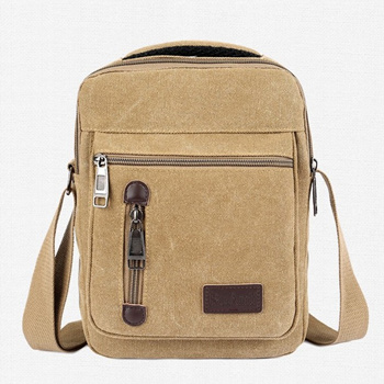 Qoo10 - shop Canvas Sling Bag Men Shoulder Messenger Bag Large Capacity ...