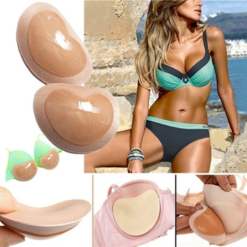 Women's Invisible Padding Magic Bra Inserts Sponge Bra Breast Push Up Pads  Swimsuit Silicone Bra Pad Nipple Cover Stickers Patch