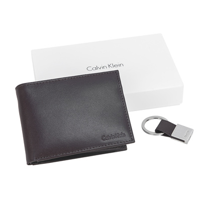 calvin klein leather wallet