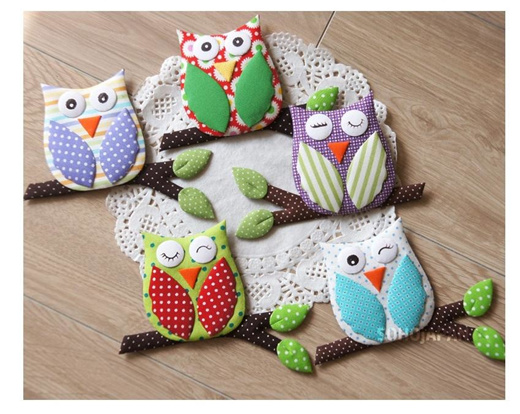 Qoo10 Handmade Fabric Owl Fridge Magnets Beautiful Kitchen Decoratingcute Ow Furniture Deco