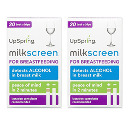 업스프링 밀크스크린 테스트 스트립 20매 Upspring Milkscreen Test Strips Detect Alcohol in Breast Milk