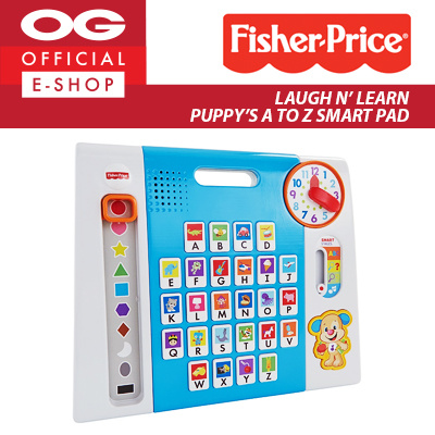 fisher price laugh and learn puppy's a to z smart pad