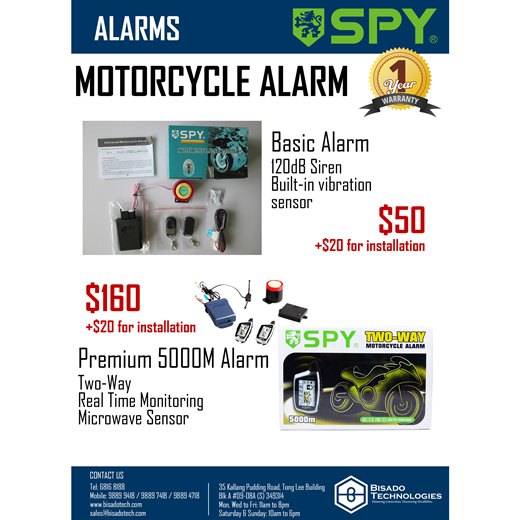 spy bike alarm