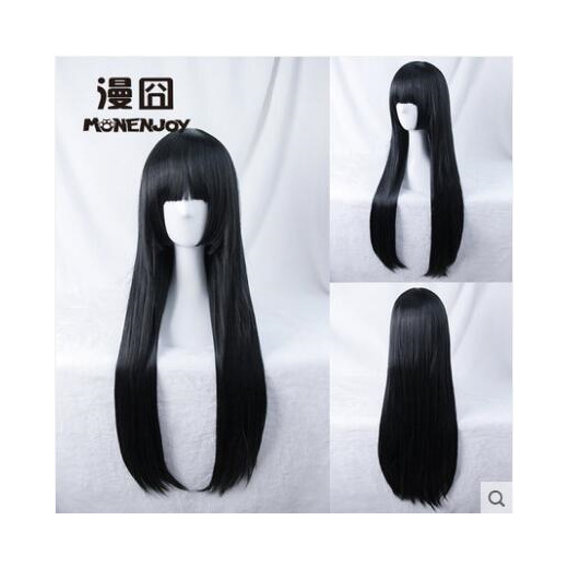 Qoo10 Enma Ai Yuki Onna Common Wear Bright Black Color Cosplay Wig Collectibles Books