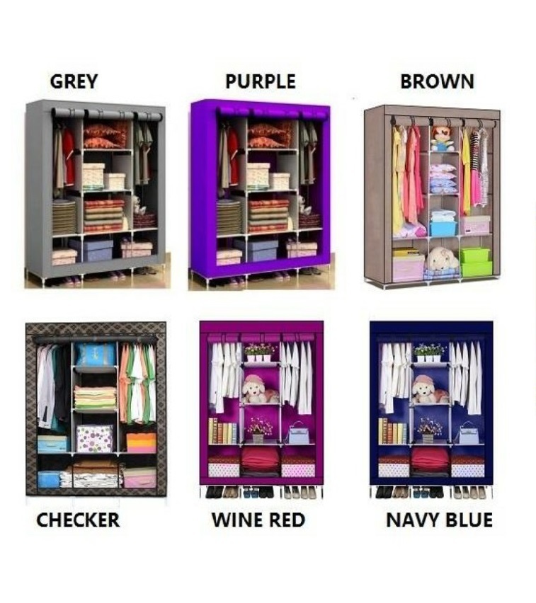 Qoo10 Stunning King Size Canvas Wardrobe Organizer Multi