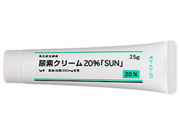 尿素クリーム20%「SUN」 25g×10本 /魚鱗癬、老人性乾皮症、アトピー皮膚等