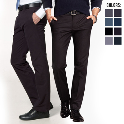 Qoo10 - Celana Formal Pria Slim Fit / Banyak Warna dan 