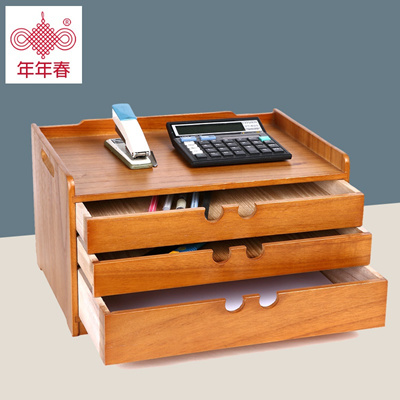 Qoo10 Solid Wood Office Desk File Organizer Desktop Desk And