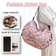 Foldable Shopping Bag /Travel Grocery Tote Bags / Eco-friendly / Recycle  / Portable Reusable / SG