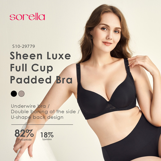 Qoo10 - Sorella Sheen Luxe Full Cup Underwired Padded Bra S10-29779 :  Lingerie & Sleepwear