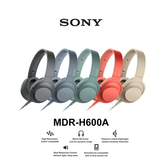 Qoo10 - Sony MDR-H600A Hi-Res head phone w Mic : Mobile Accessories