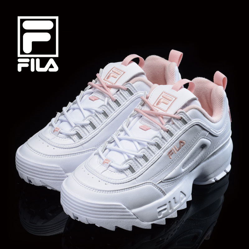 fila shoes womens pink and white