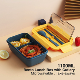 20PCS Disposable Bento Box for Restaurants, Shopping Malls, Schools, 1000ML  Microwavable Food Container, Plastic Lunch Box with Lid