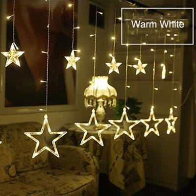 Fancy Star Curtain Led Light Romantic Fairy String Light For Bedroom Wedding Party Holiday Christmas