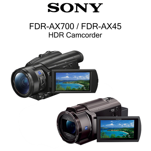 Sony FDR-AX700 / FDR-AX45 4K HDR Camcorder/ Fast Hybrid AF/ Advanced  Operation *VAT NOT INCLUDED*