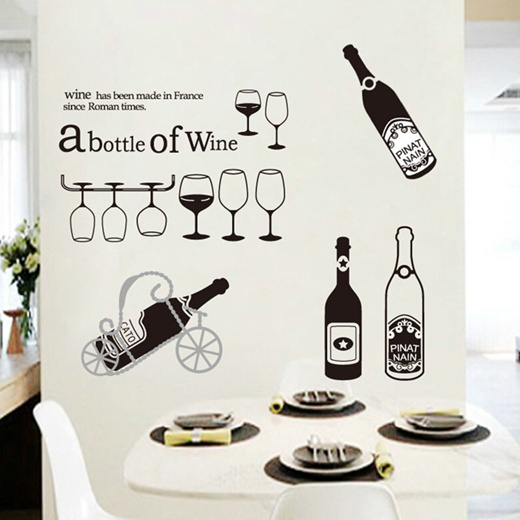 Qoo10 - Wine wall stickers bar bedroom decoration ideas wall sticker wall  pain... : Kitchen & Dining