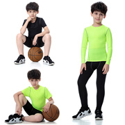 Childrens clothing boys and girls tight-fitting PRO sports fitness training running long and short-