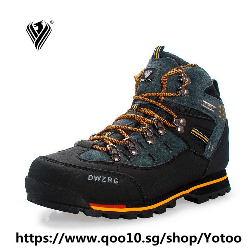 Men Hiking Shoes Waterproof leather 