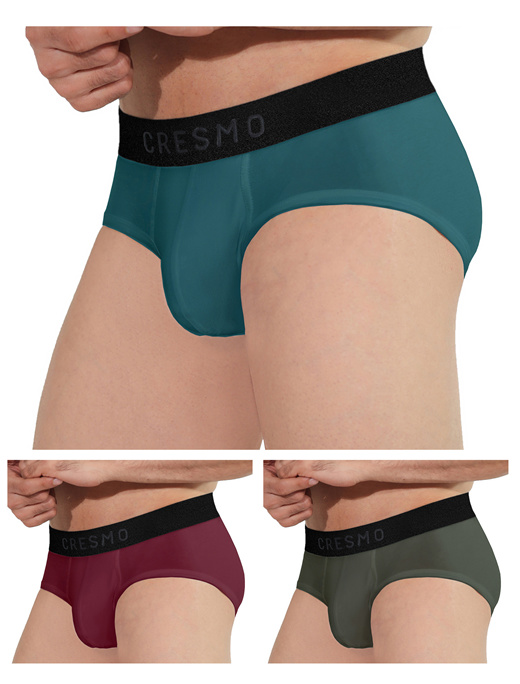 CRESMO Men's Anti-Microbial Micro Modal Underwear Breathable Ultra