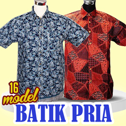 Buy KEMEJA BATIK UNTUK PRIA 16 MODEL 3 SIZE GOOD QUALITY 