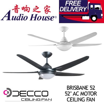 Deccodecco Brisbane 52 52inch Ac Motor Ceiling Fan