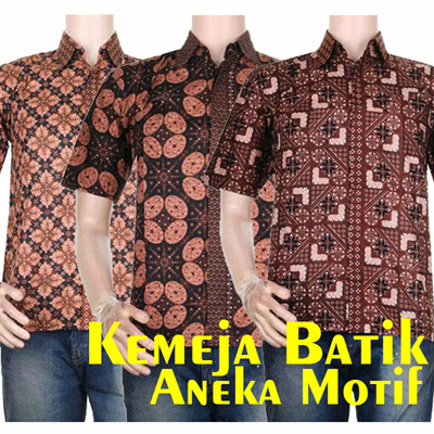 Qoo10 Baju Atasan Pria Hem Batik Kemeja Batik Lengan  