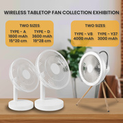 Mini Wireless USB Fan/Tabletop Fan/Portable Fan/ 7 Wings-Free Shipping