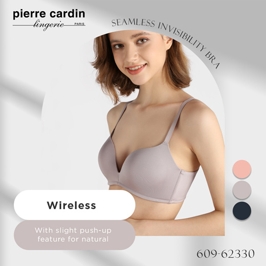 Qoo10 - Pierre Cardin Seamless Invisibility Wireless Bra 609-62330 :  Lingerie & Sleepwear