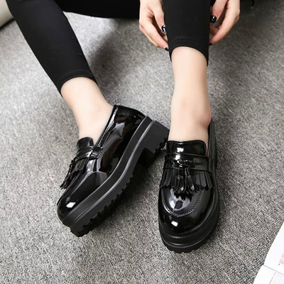 korean black shoes